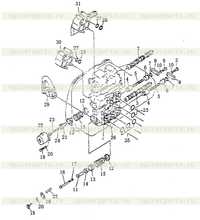 Подъем лезвия и клапан управления рыхлителем Подъем лезвия и клапан управления рыхлителем